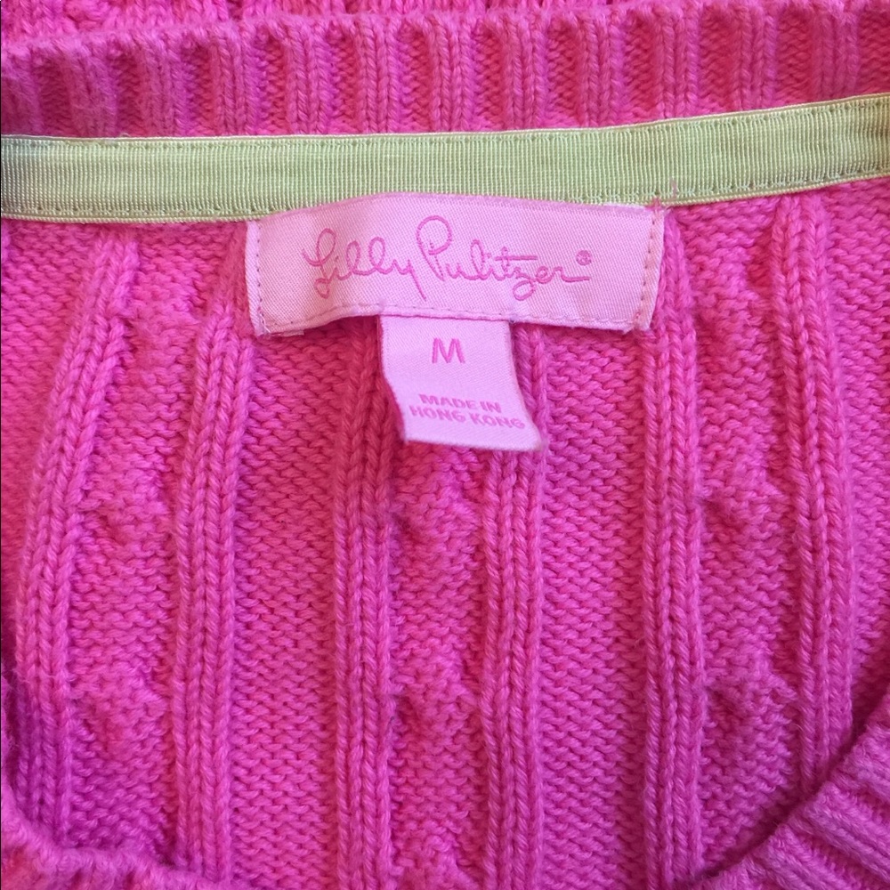 Lilly Pulitzer Pink Sweater Size M